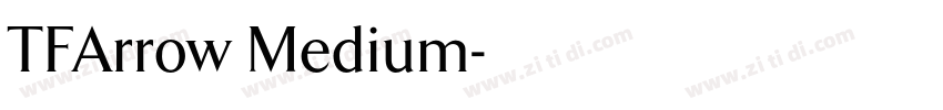 TFArrow Medium字体转换
